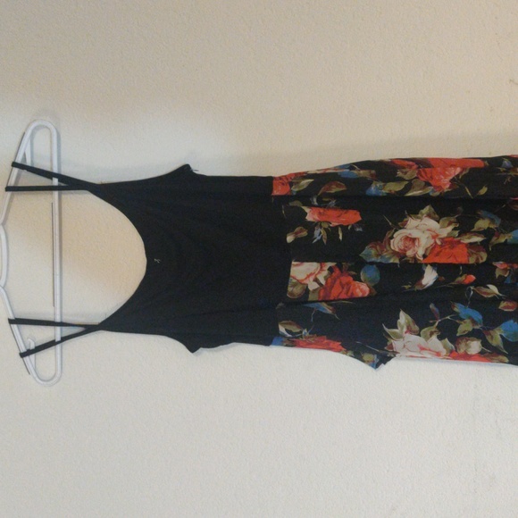 1X Rose Gal Hi lo floral dress - Picture 4 of 4